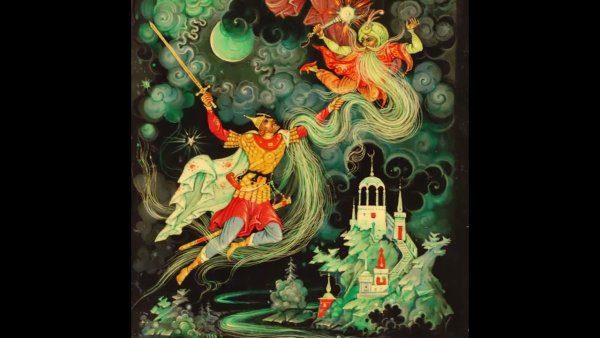 Сказка о царе Салтане Палехская роспись