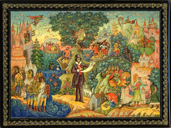 Миниатюра лаковая Холуй Дмитриев