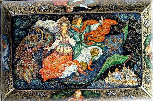 Палех сказка о мертвой царевне