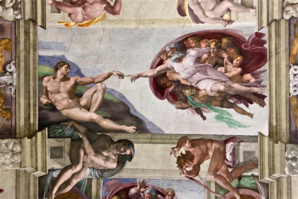 Микеланджело Буонарроти Сотворение Адама