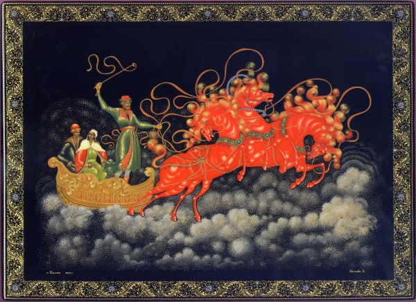 Холуйская миниатюра Жар птица