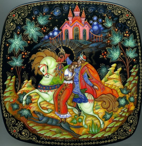 Палех три богатыря