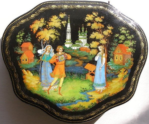 Лаковая миниатюра Палех Мстера