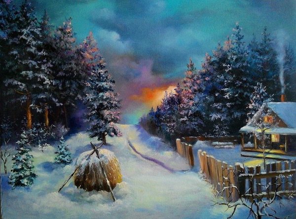Сэм Тимм картины зима