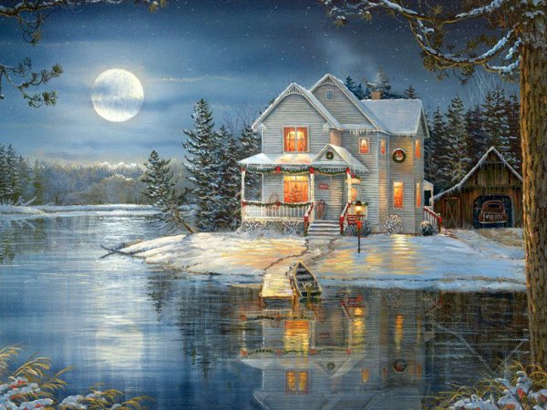 Карл Валенте зимние пейзажи