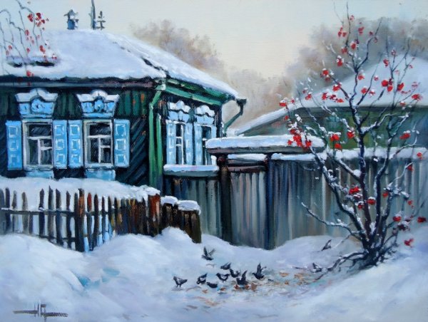 Евгений Гарин зимний пейзаж