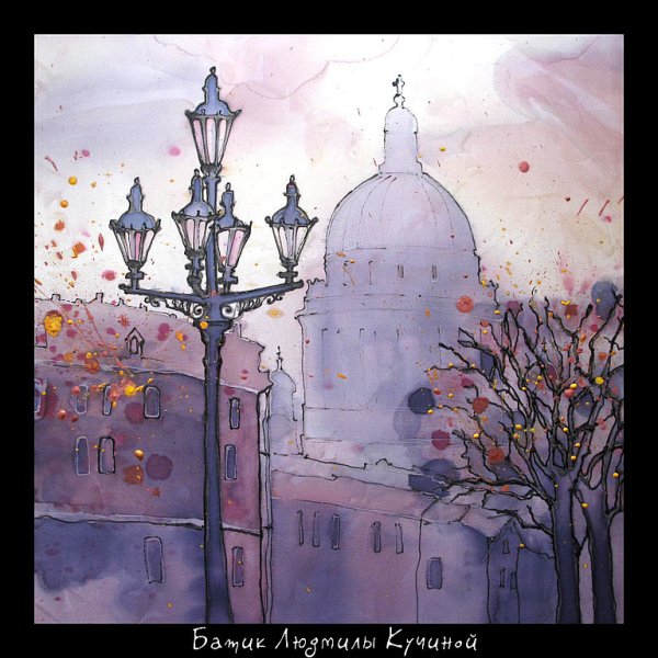 Батик городской пейзаж