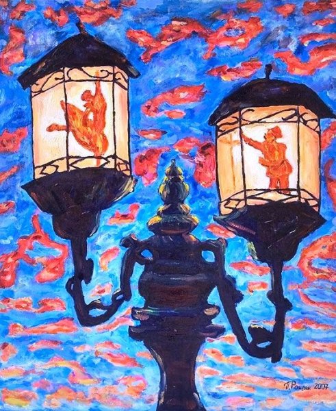 Фонарики живопись
