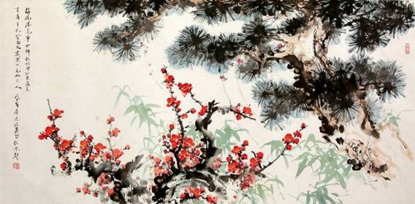 "Три друга зимы" Джао Мэнцзян