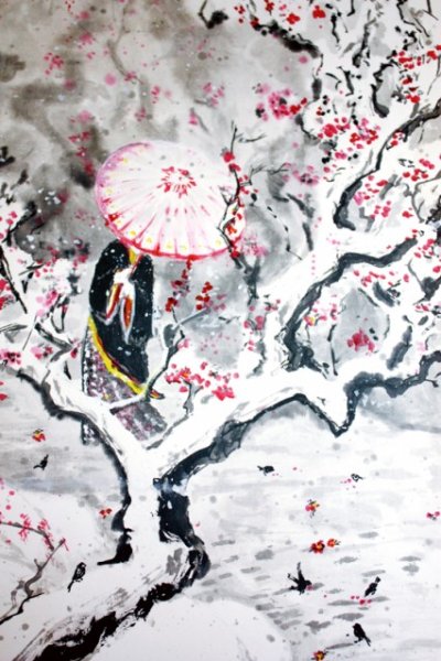 Суми э древняя Япония