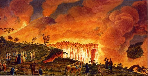 Пьер Волер извержение Везувия