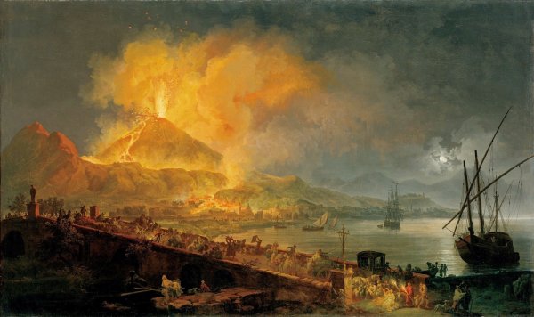 Извержение Везувия картина Помпеи