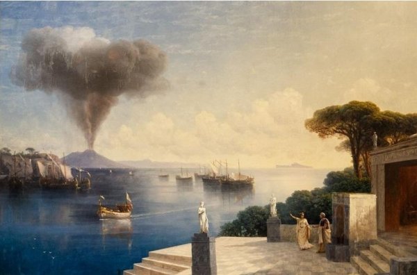 Гибель Помпеи картина Айвазовского