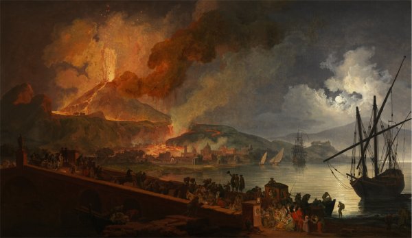 Вулкан Везувий в живописи