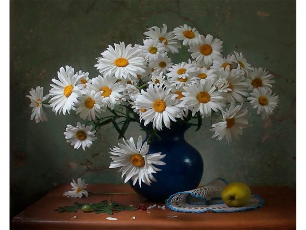 Ромашки живопись