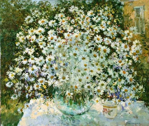 Ромашки в живописи русских художников