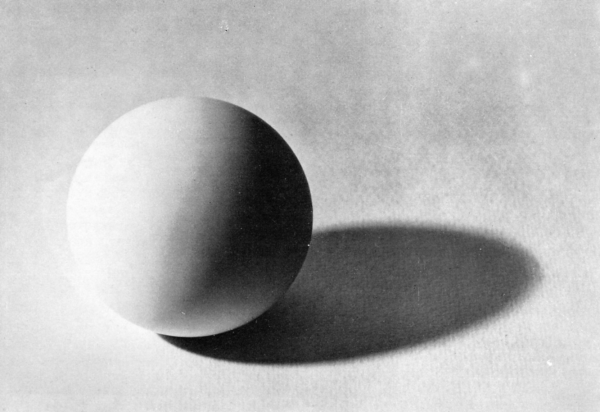 Свет тень полутень рефлекс на шаре