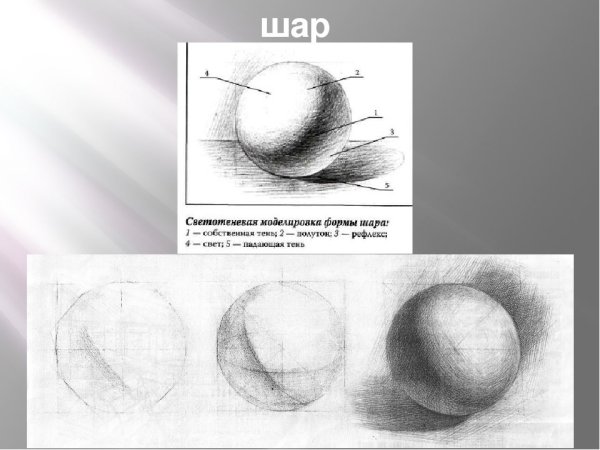 Гипсовый шар для рисования