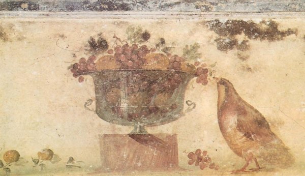 Фрески Помпеи птицы