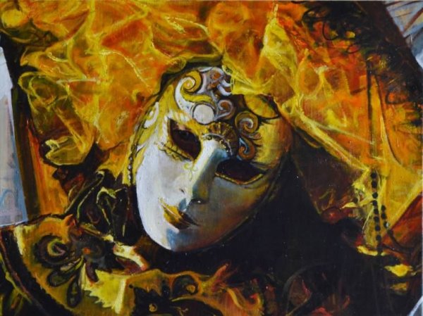 Венецианские маски картины Алекса Левина