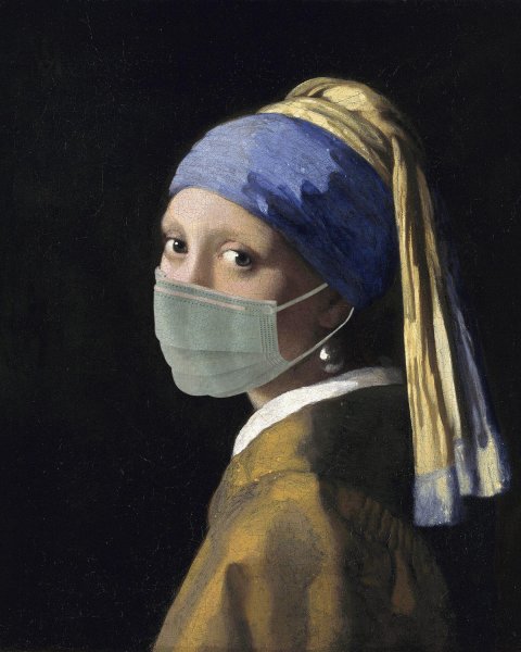 Театральные маски гуашью