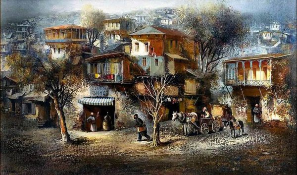 Картины грузинского художника Важа Месхи