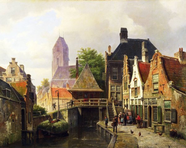 Живопись 19 века Карл вон дер Хеллен замок Гейдельберг