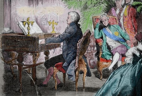 Моцарт за клавесином