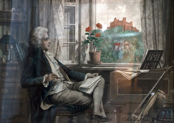 Моцарт сочиняет