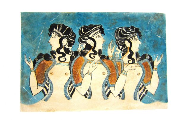 Дамы в голубом фреска Кносского дворца