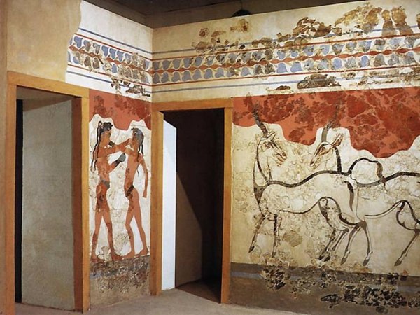 Кносский дворец фрески