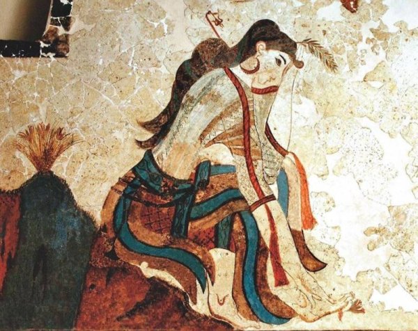 Кносский дворец фрески женщины