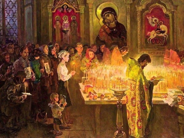 Литургия храм богослужение в древней Руси