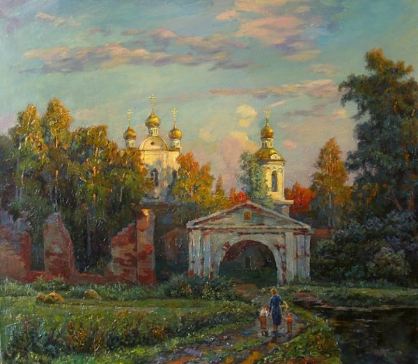 Эдуард Панов осенние пейзажи храм