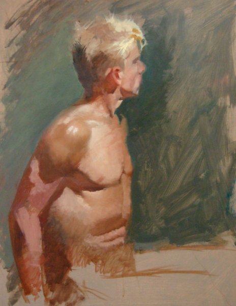 Валентин Серов картина натурщик