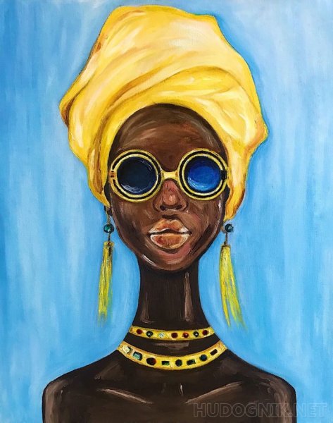 Портрет в африканском стиле