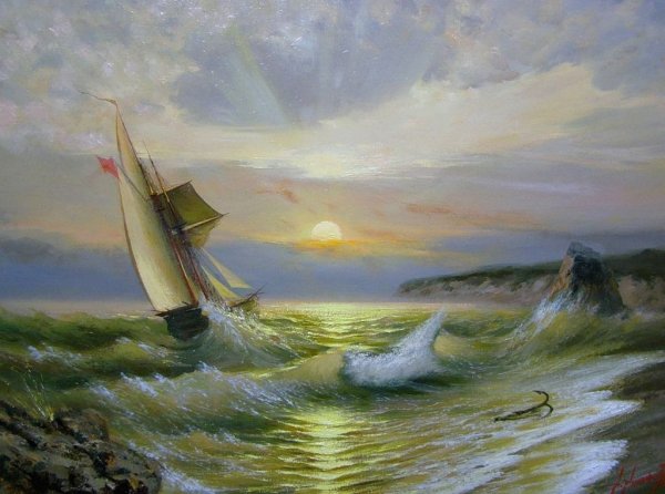 Александр Милюков картины море