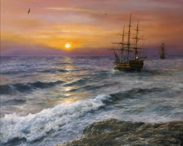 Сергей Дорофеев картины море