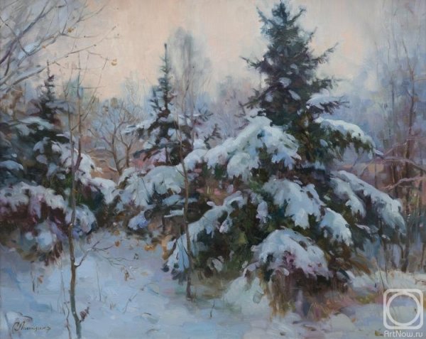 Герасимов Андрей. «Зимний лес. Просека».