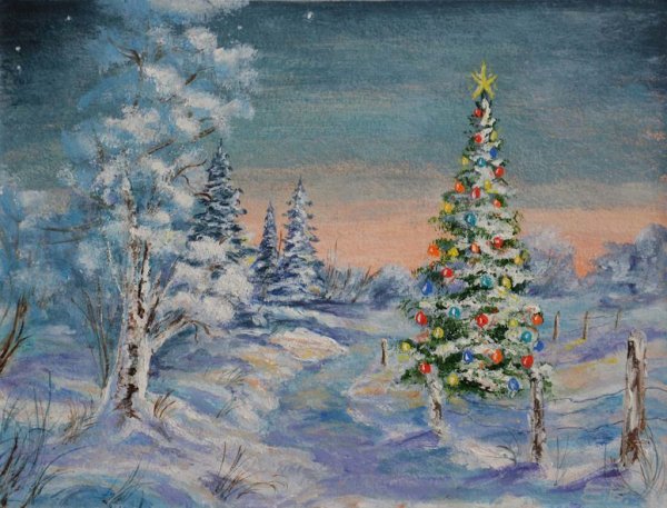 Эдуард Панов «домик в лесу» Карл Розен «зимний лес»