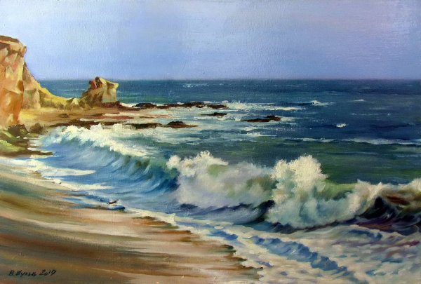 Морской пейзаж морской берег