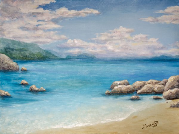 Картина маслом Лазурный берег