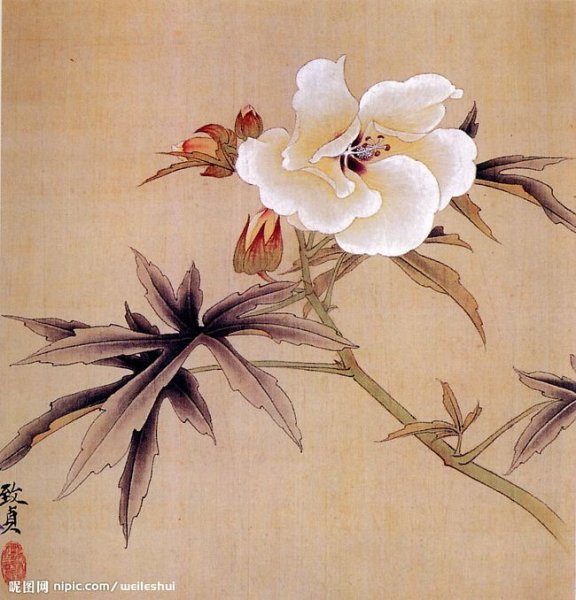 Нихонга японская живопись цветы