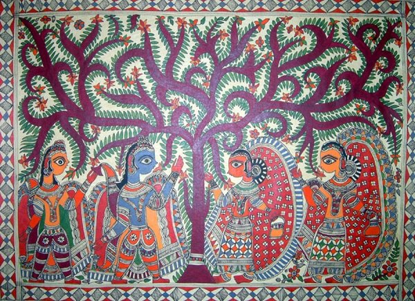 Картины мадхубани штата Бихар