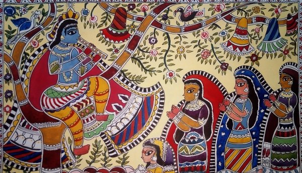 Madhubani древние фрески
