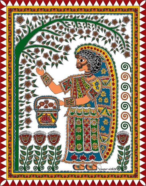 Живопись мадхубани Индия