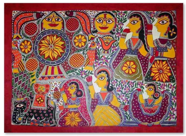 Картины мадхубани штата Бихар