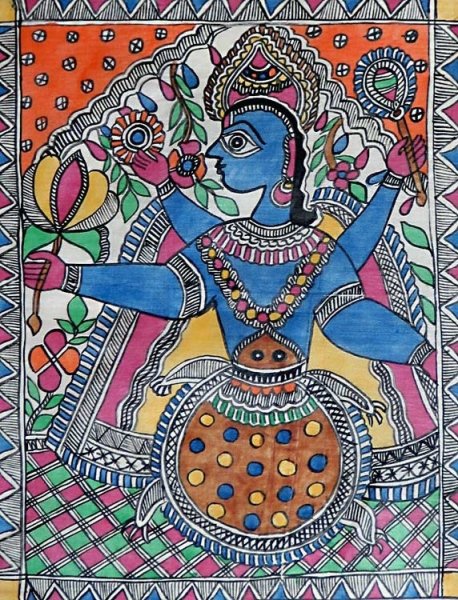 Индийская живопись мадхубани