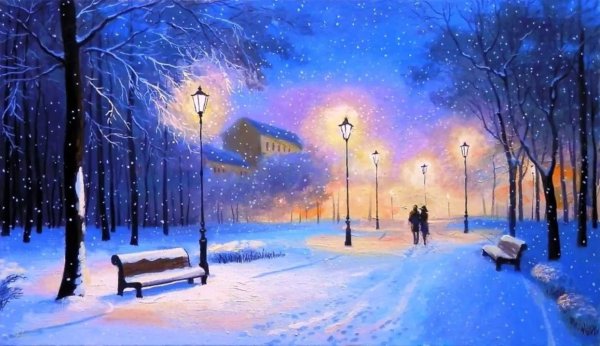 Художник Александр Болотов Сумерки картины