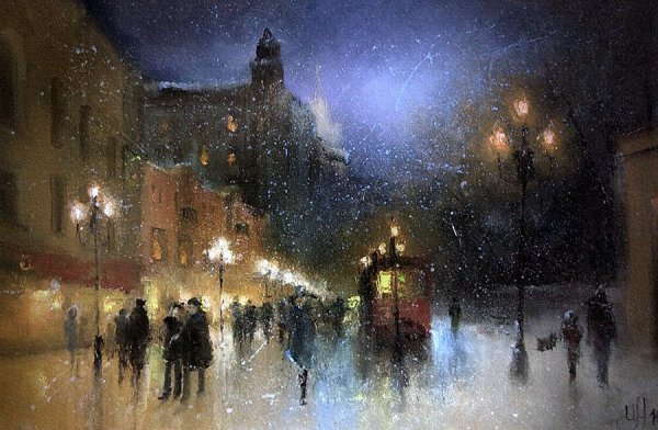 Картина Игоря Медведева вьюга